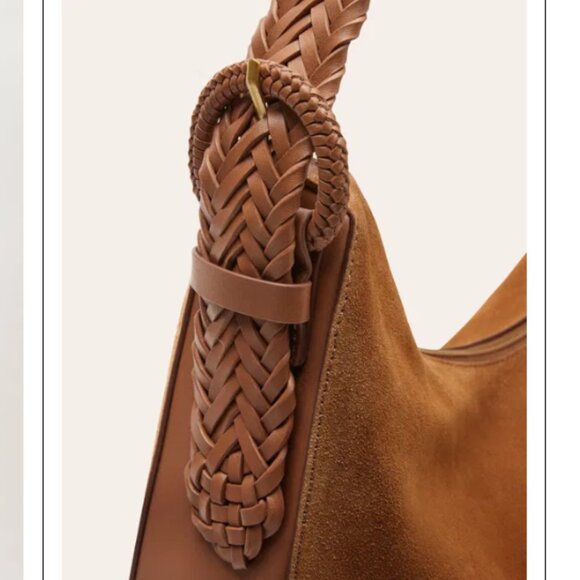 Boden Tan Suede Shoulder Bag - Picture 7 of 16